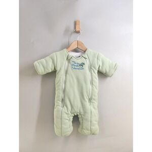 Baby Merlin's Magic Sleepsuit Kids Large 3-6 Months Green Quilted Soothing